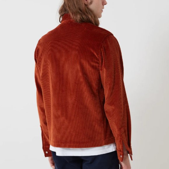 Bhode x Brisbane Moss Cord Full Zip Jacket, Men's Size M - Cinnamon - Picture 4 of 13